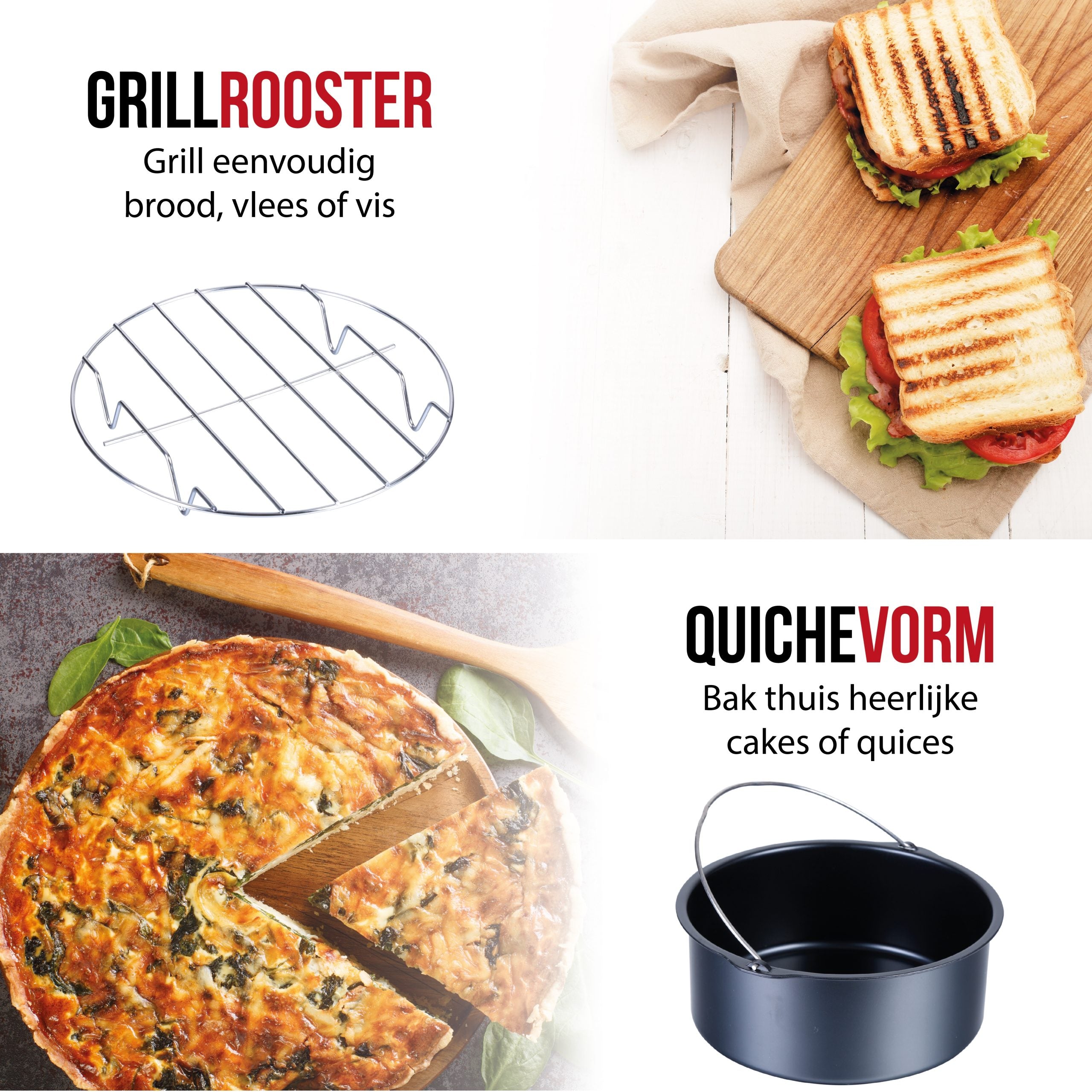 DistinQ airfryer accessoire set 6